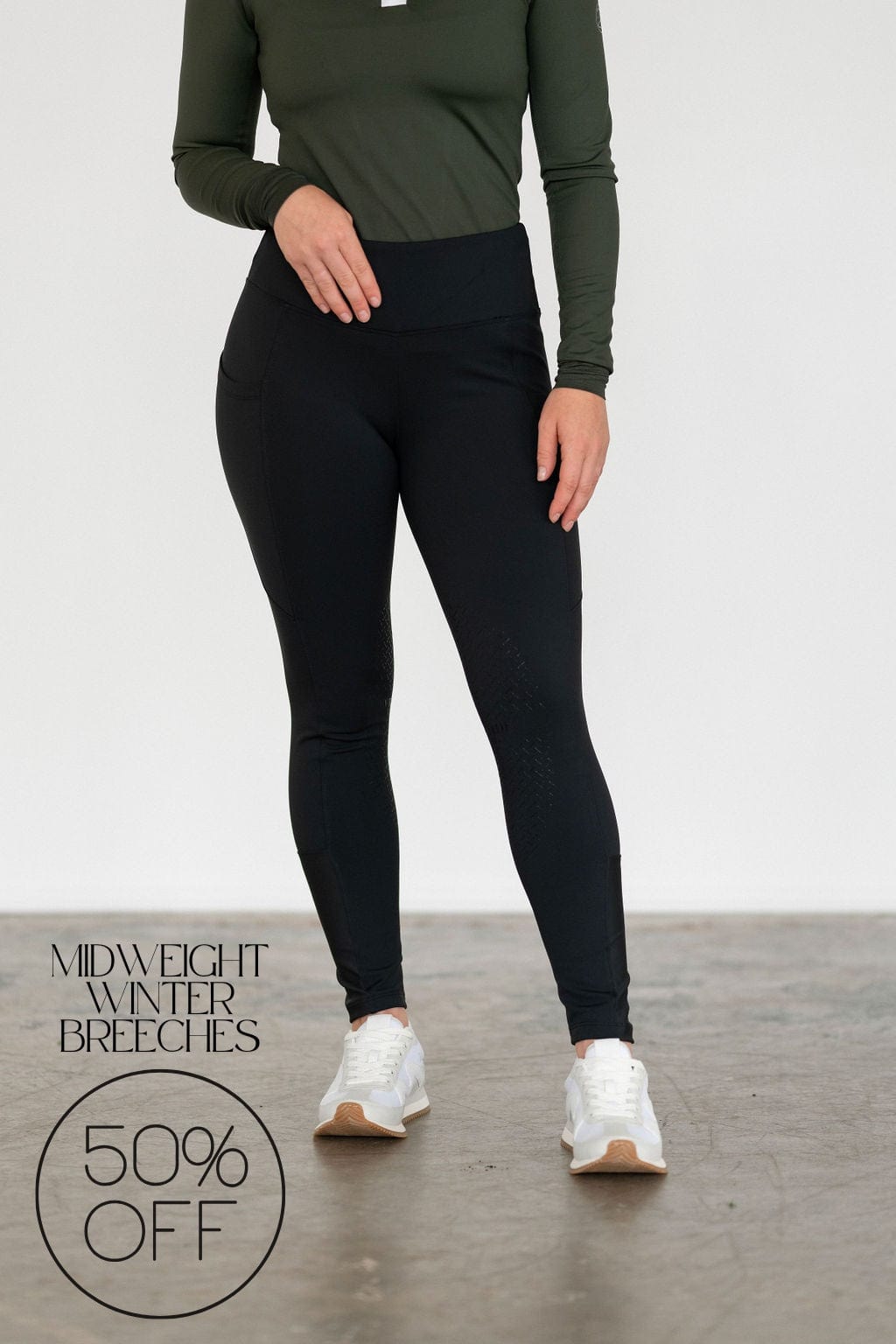 Midweight Winter Leggings | Full Seat or Knee Patch