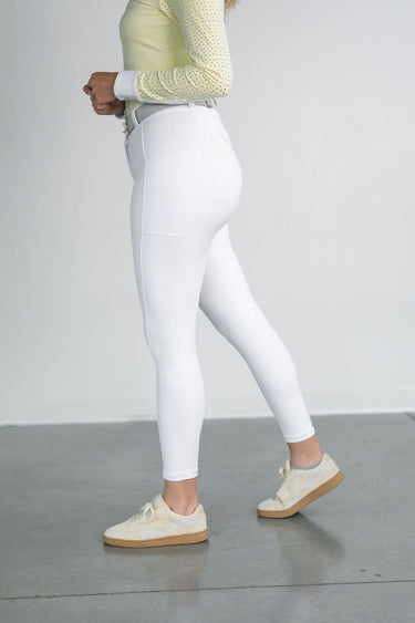 Lux Zip Breeches | White