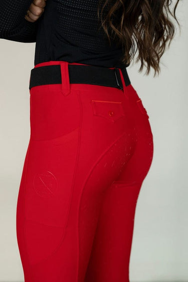*PREORDER* Celestial Lux Hybrid Breeches | Full Seat | Red