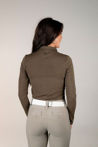 Long Sleeve Polo | Olive