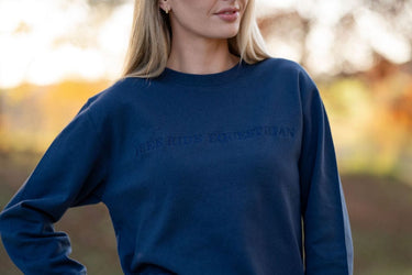 Crew Neck Sweatshirt | Navy