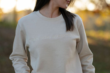 Crew Neck Sweatshirt | Sand
