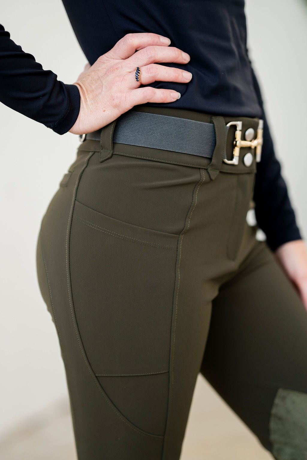Olive PRO 2.0 Breech | Suede Knee Patch