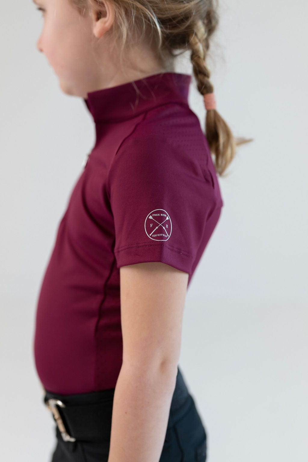 Childrens Sara Sun Shirt in Raspberry