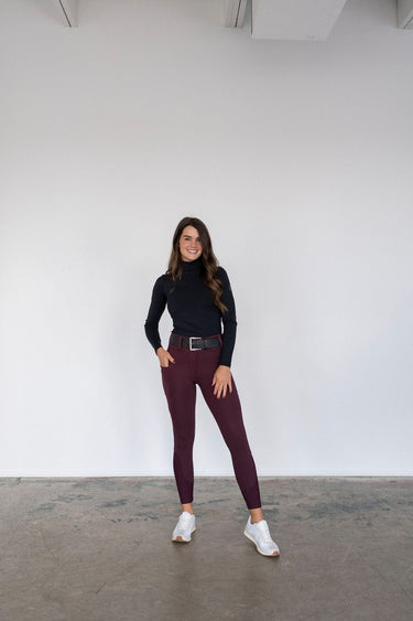 Heavyweight Zip Winter Breeches | Merlot