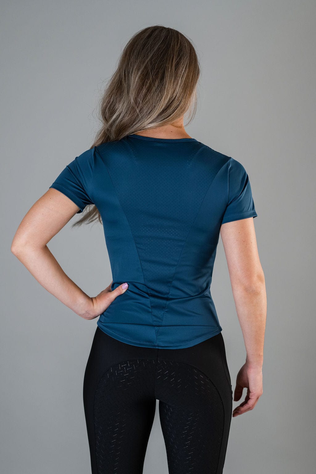 Emerald Blue Relaxed Athletic Top Short sleeve