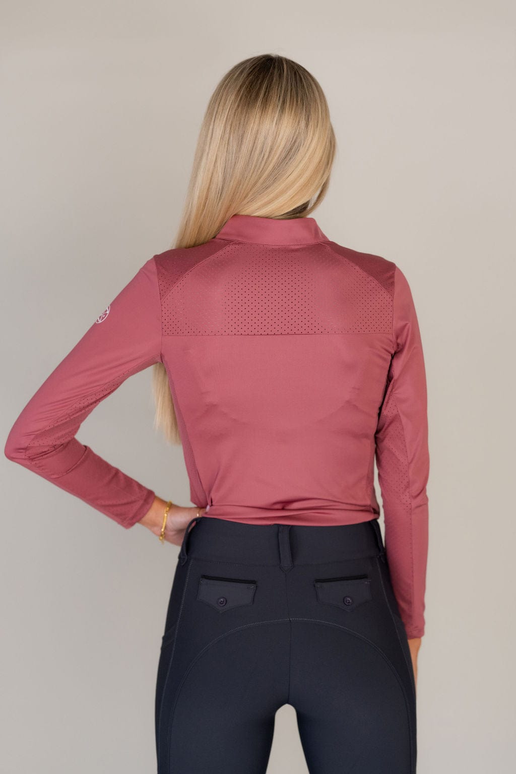 Sara Sun Shirt Long Sleeve in Rosewood