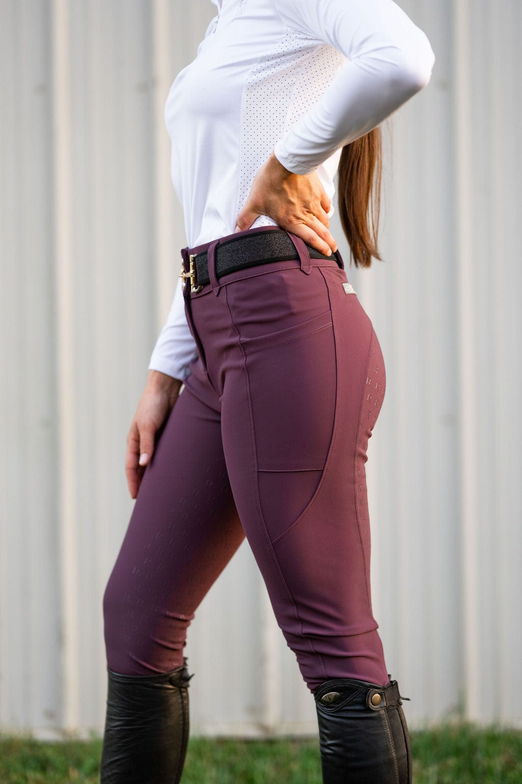 Plum Sparkle PRO 2.0 Athletic Breech | Full Seat or Knee Patch