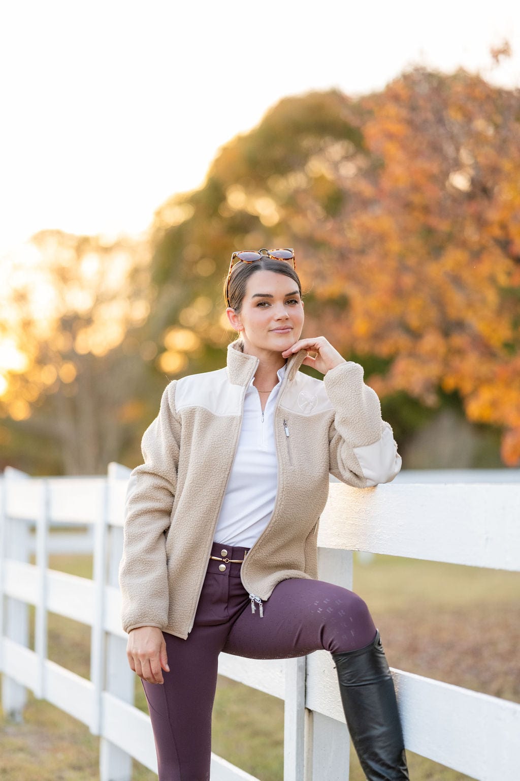 Beige Teddy Zip-Up