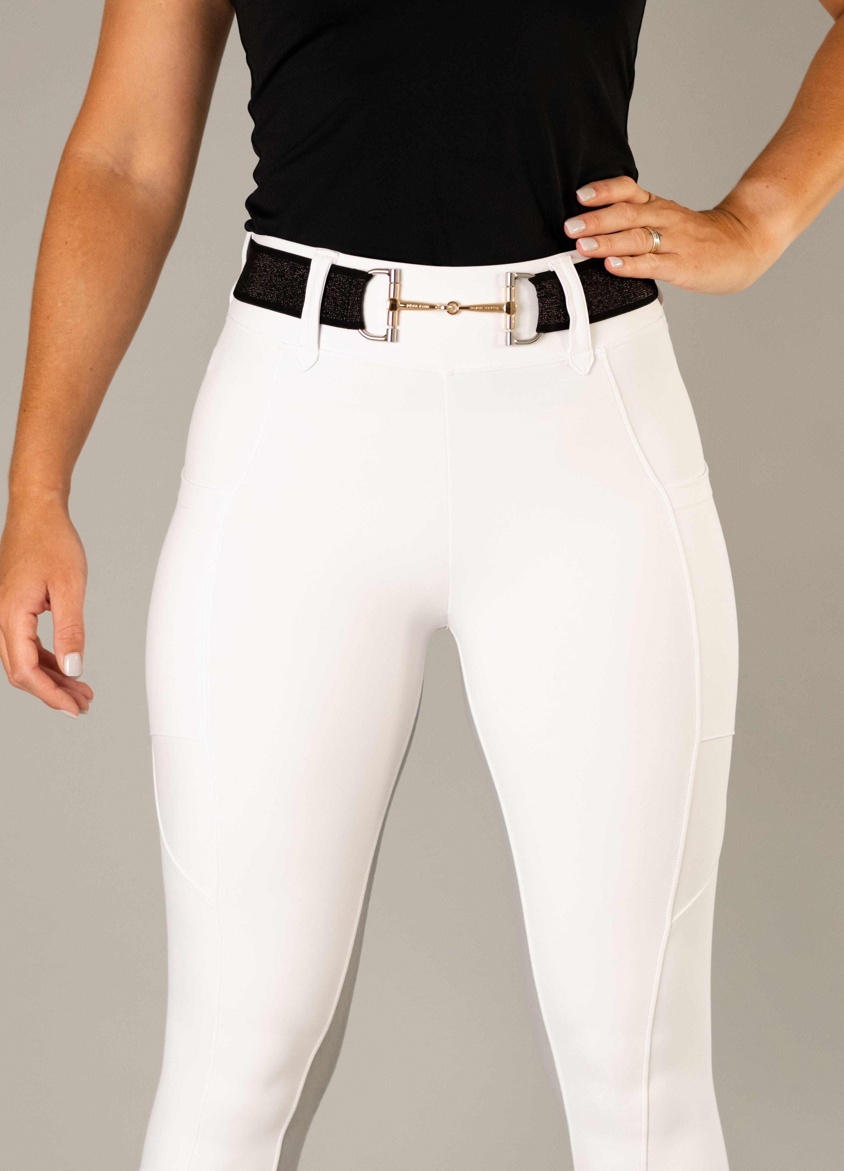 White Lux Full Seat Hybrid Breech