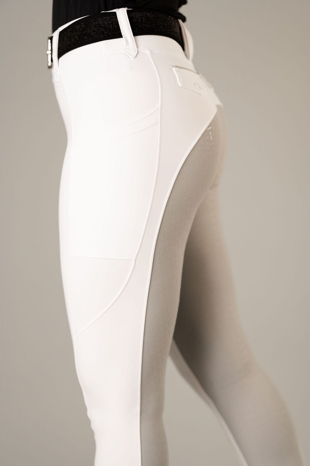 White shop riding tights