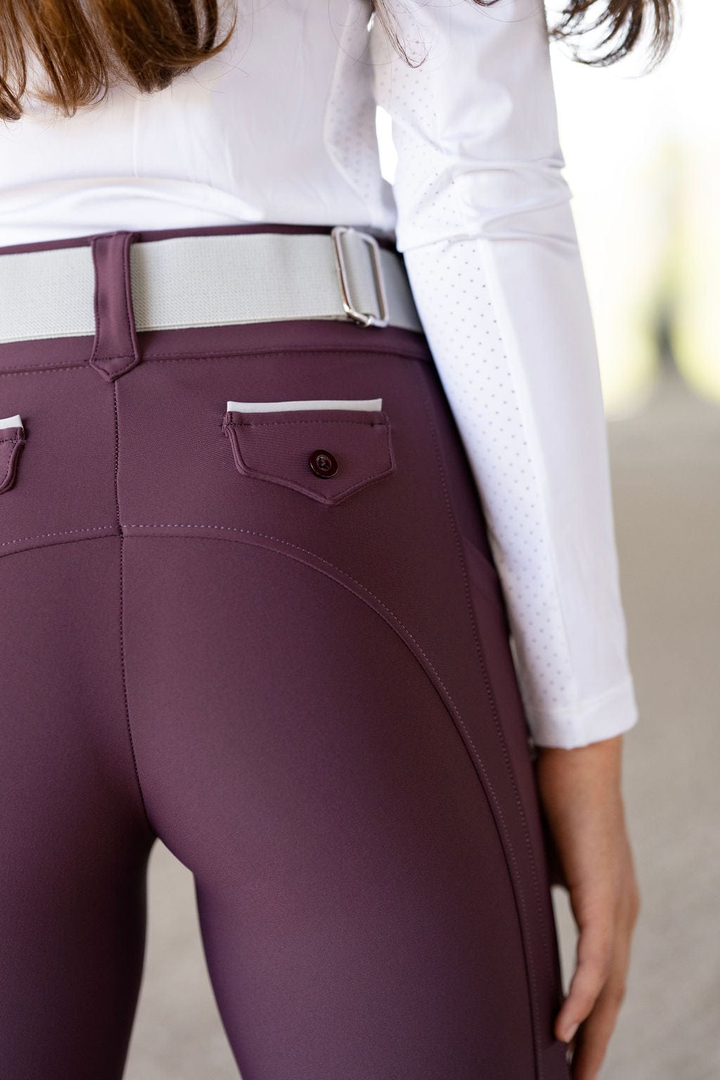 Plum Lux | Full Seat or Knee Patch Breech (zip-up)