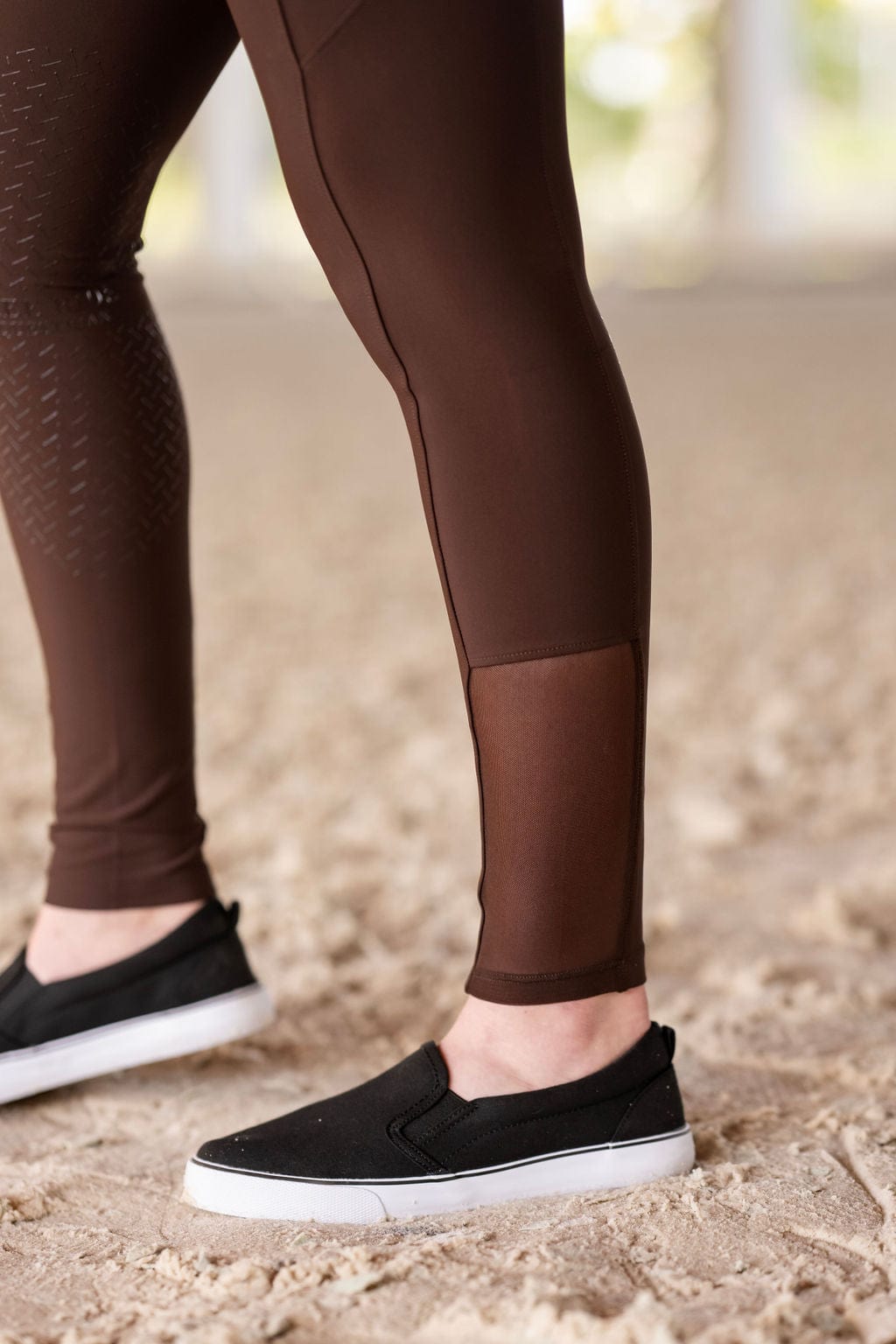 Mocha Lux Breeches | Full Seat or Knee Patch (zip-up)