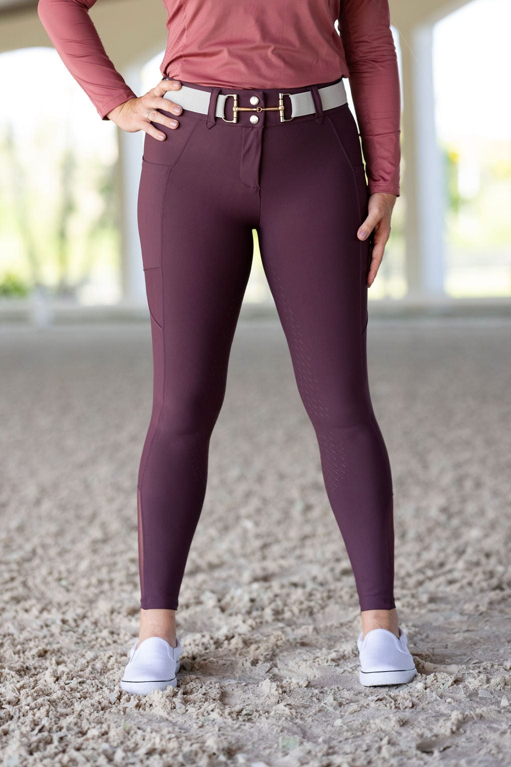 Plum Lux | Full Seat or Knee Patch Breech (zip-up)