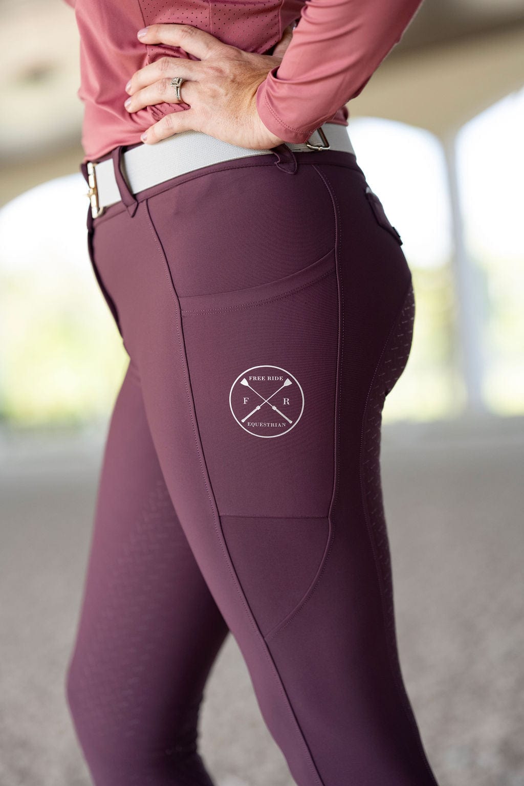 Plum Lux | Full Seat or Knee Patch Breech (zip-up)