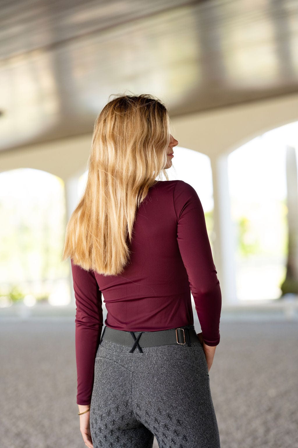 Eliza Base Layer in Merlot