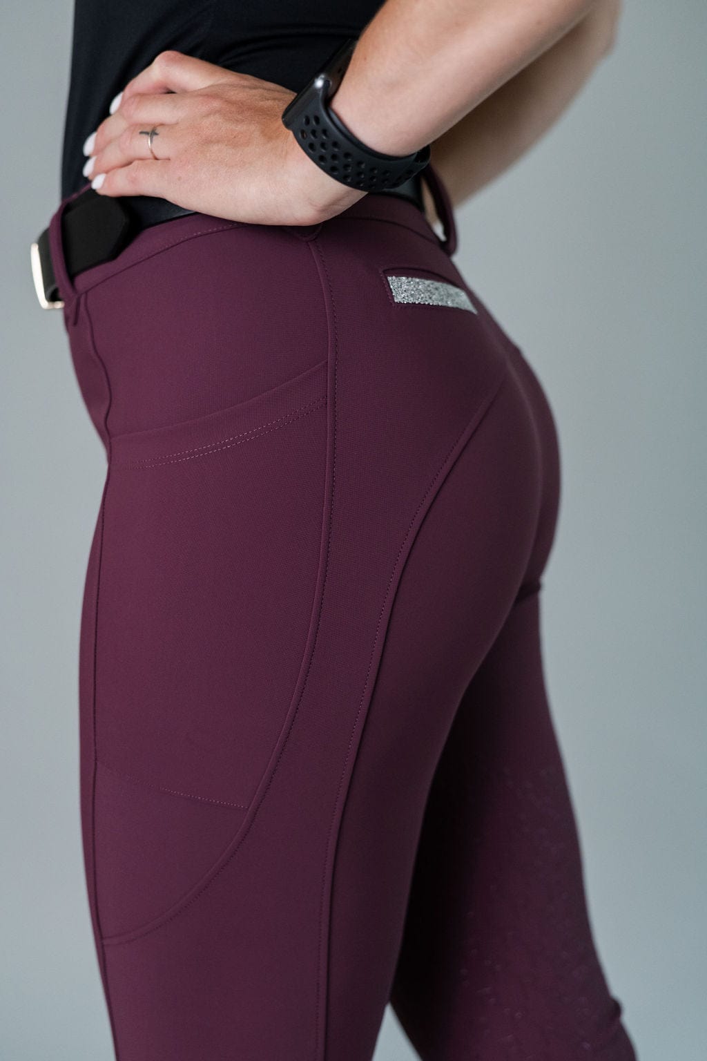 Plum Sparkle PRO 2.0 Athletic Breech | Full Seat or Knee Patch