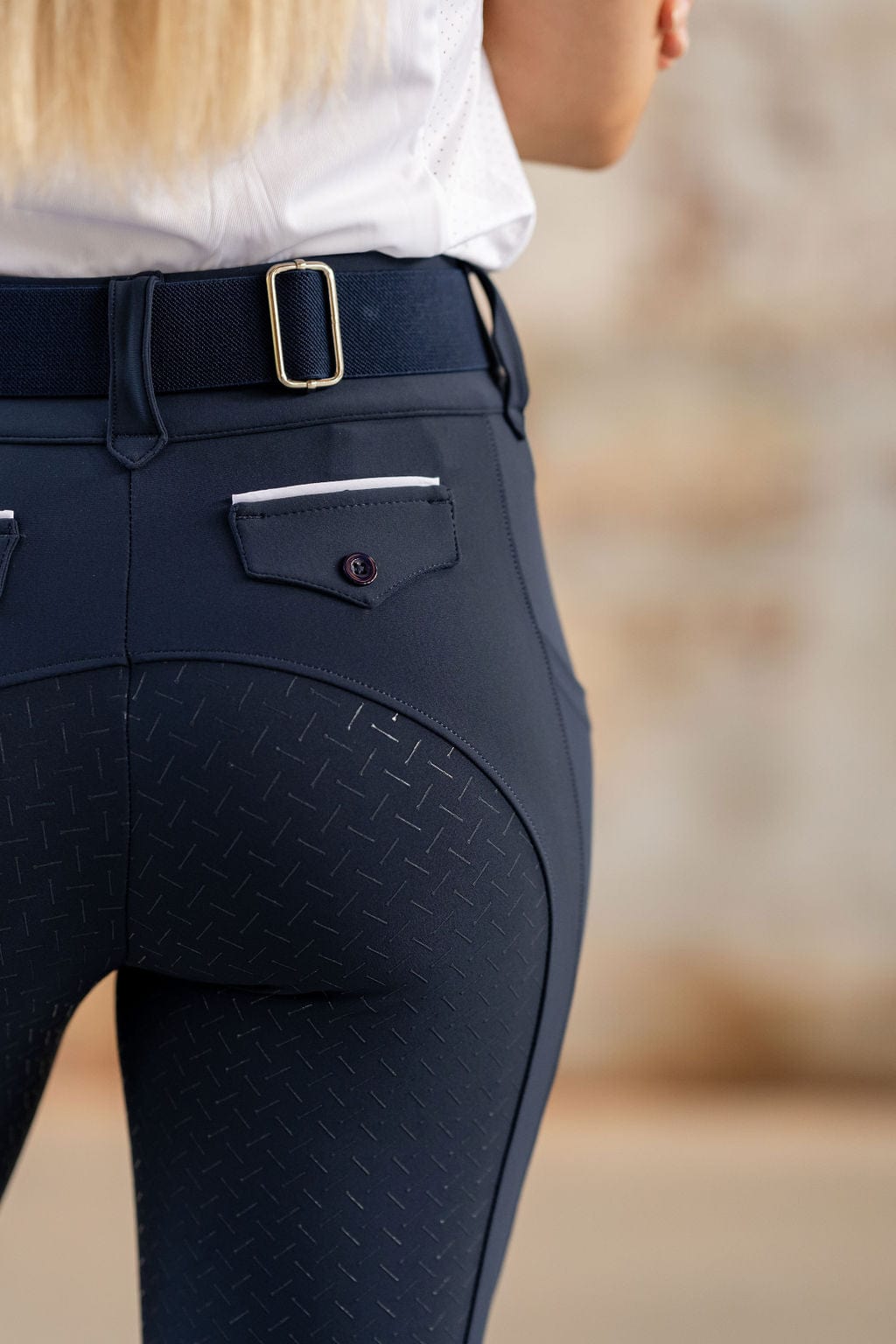 Navy Lux | Full Seat or Knee Patch Breech (zip-up)