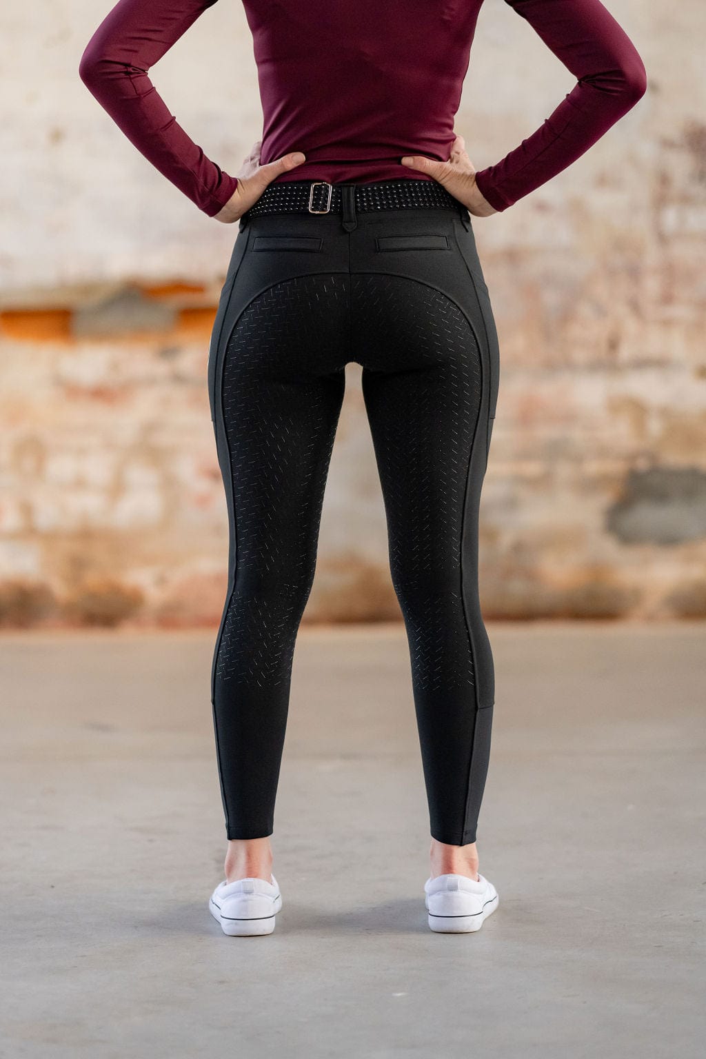 Winter Breech in Black | Full Seat and Knee Patch
