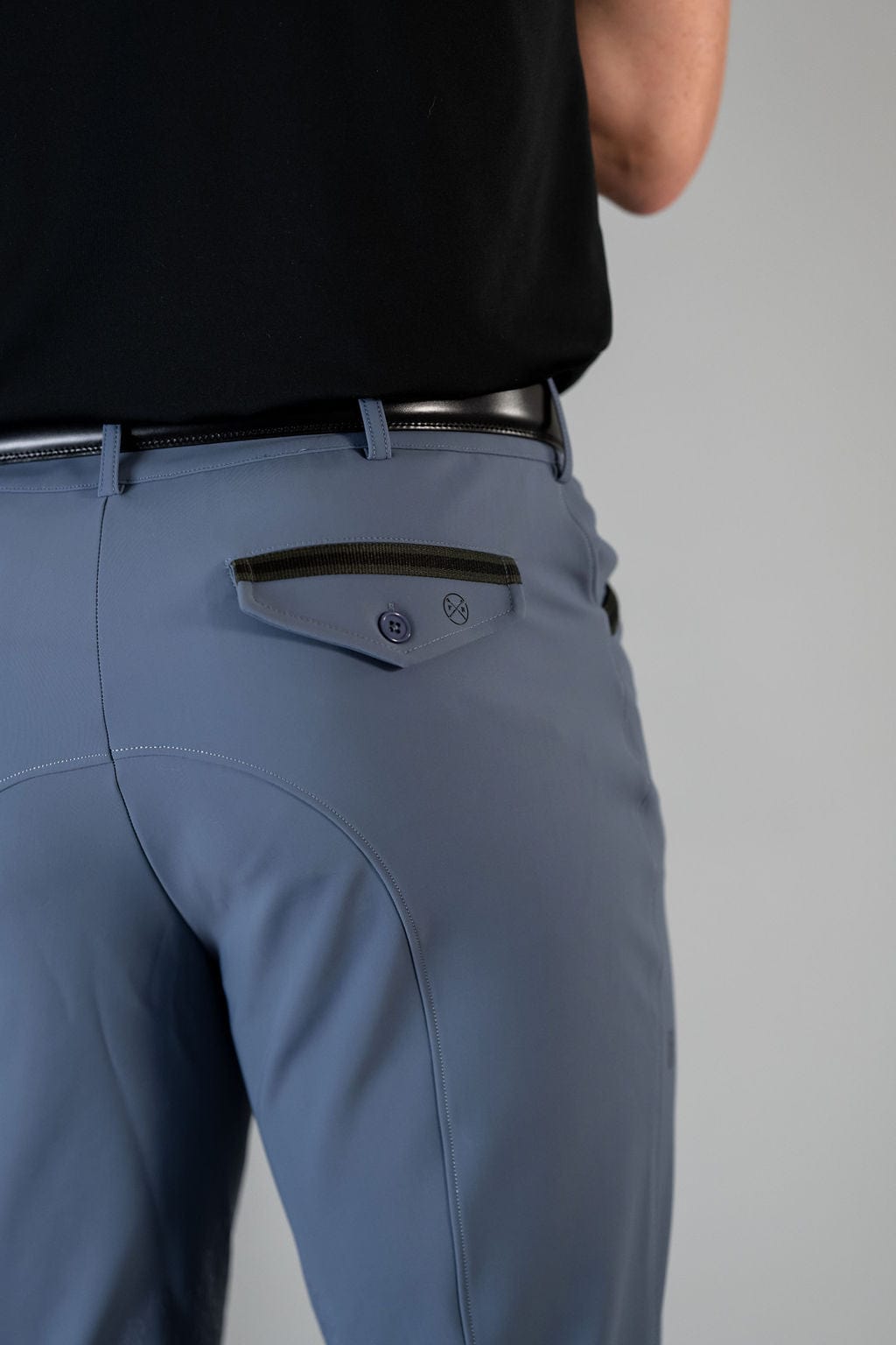 Men's Knee Patch Pro Breech in Steel Blue