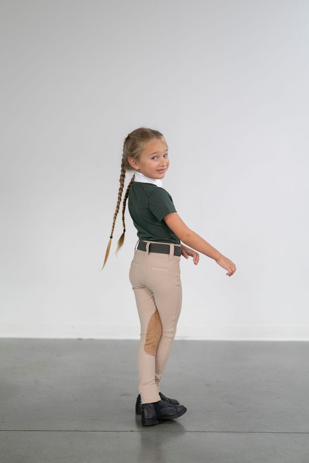 Children's Beige Lux | Knee Patch Jodhpur