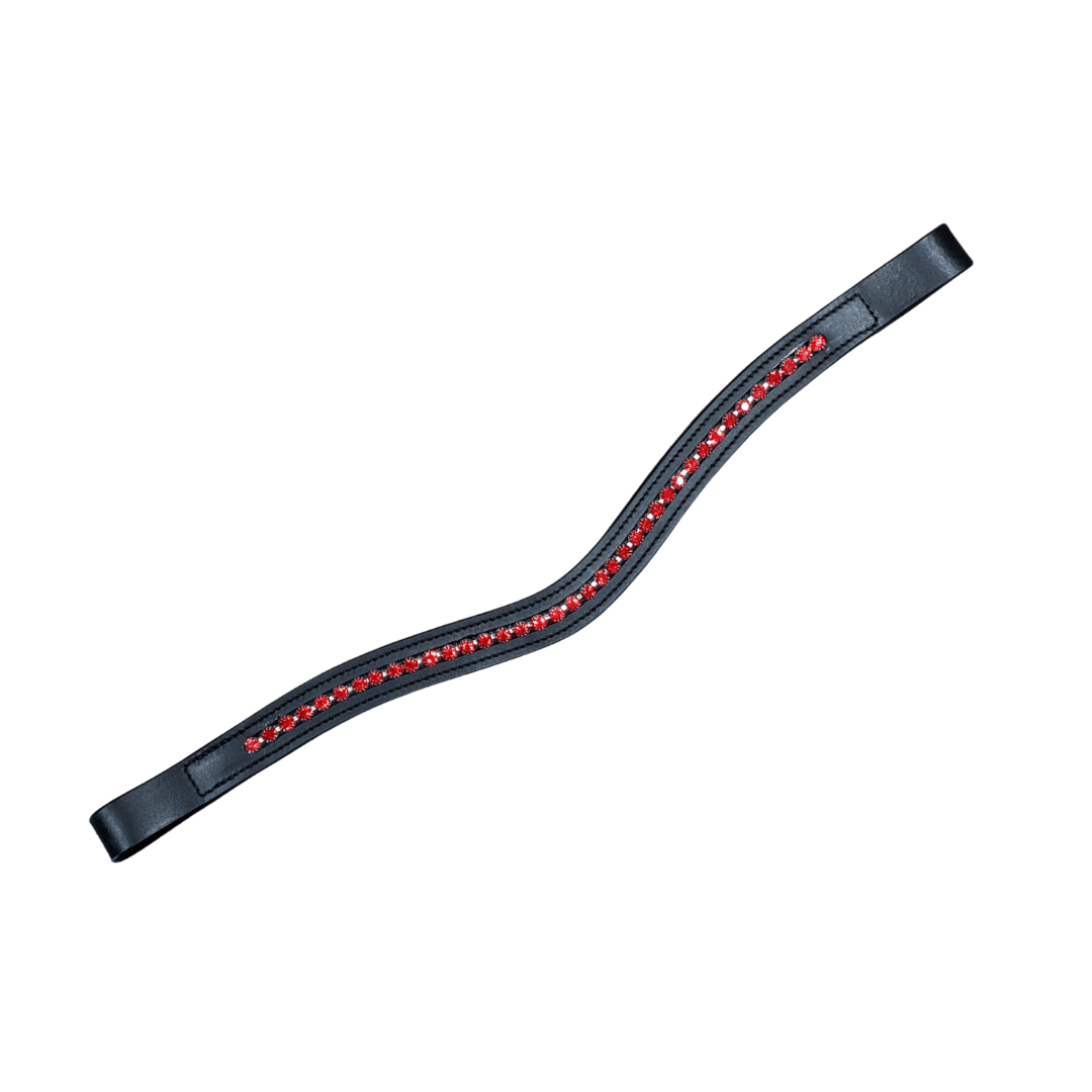 Ruby Red Browband | Horse Bridle Accessories Near Me