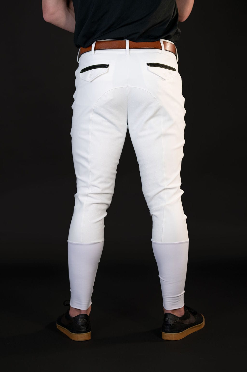 Men's PRO Knee Patch Breech in White (waterproof option now available)