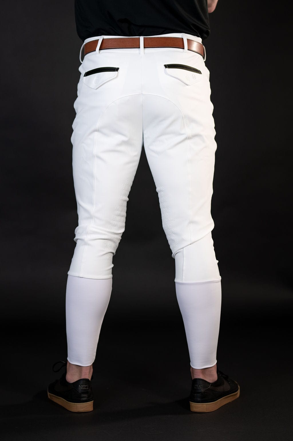 Men's PRO Knee Patch Breech in White (waterproof option now available)