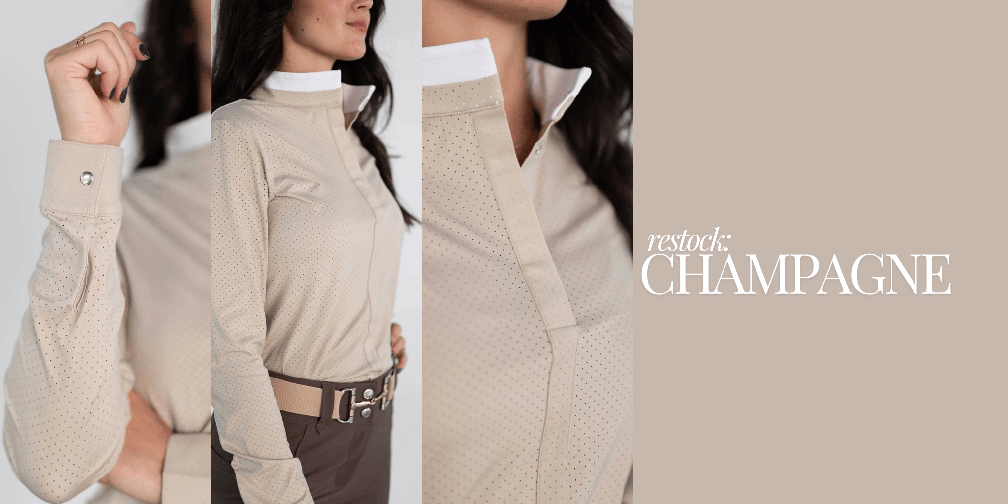 Breathable riding shirt: the Kate show shirt