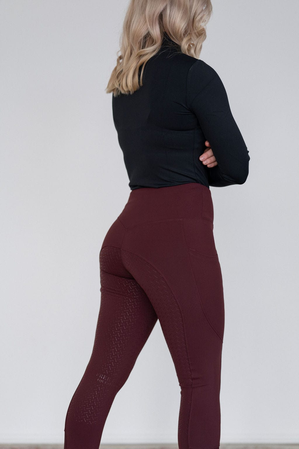 Merlot Midweight Winter Leggings | Full Seat