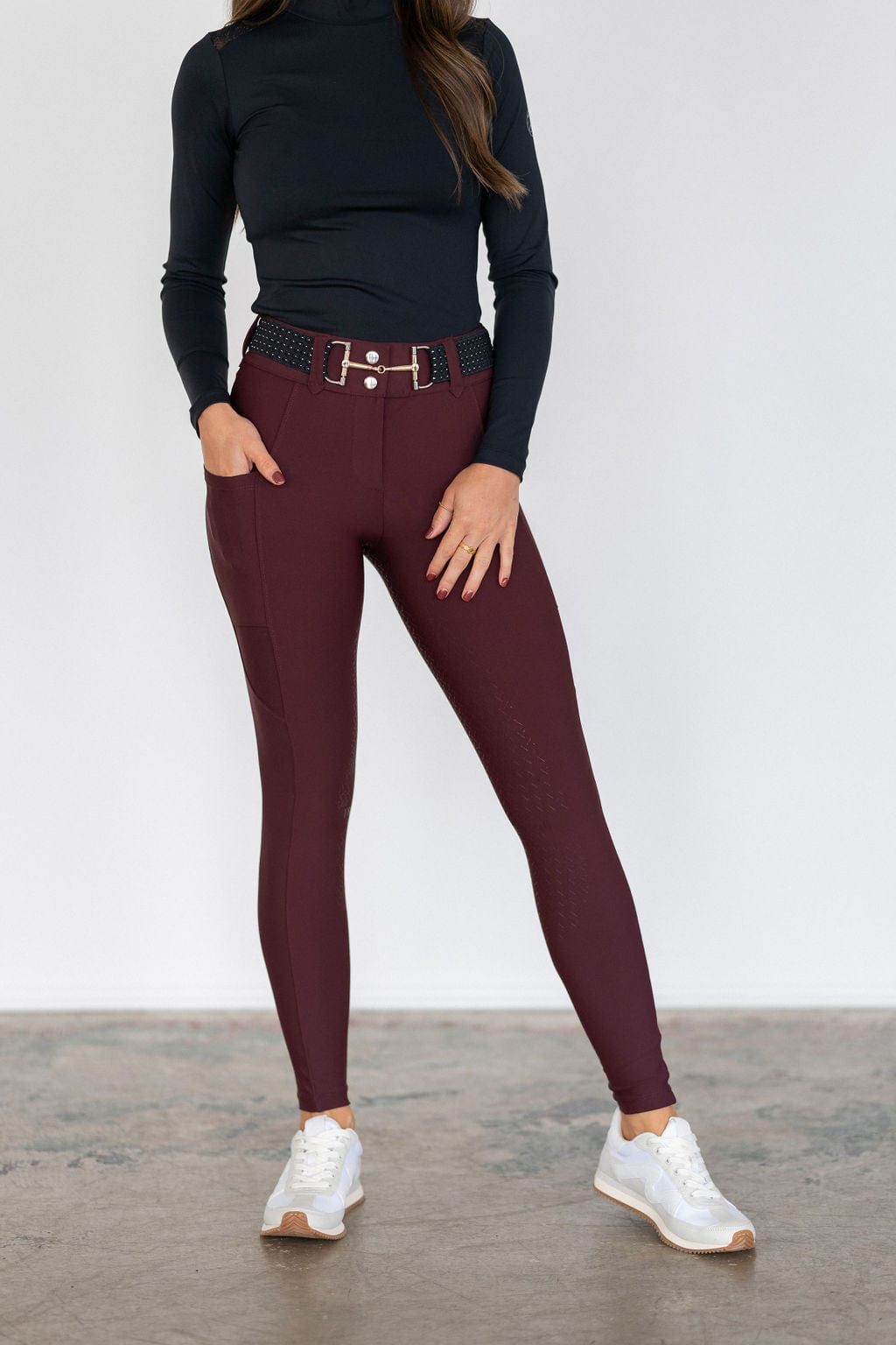 Merlot Lux | Full Seat or Knee Patch Breech (Zip-Up)