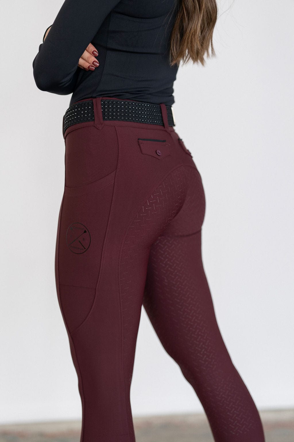 Merlot Lux | Full Seat or Knee Patch Breech (Zip-Up)