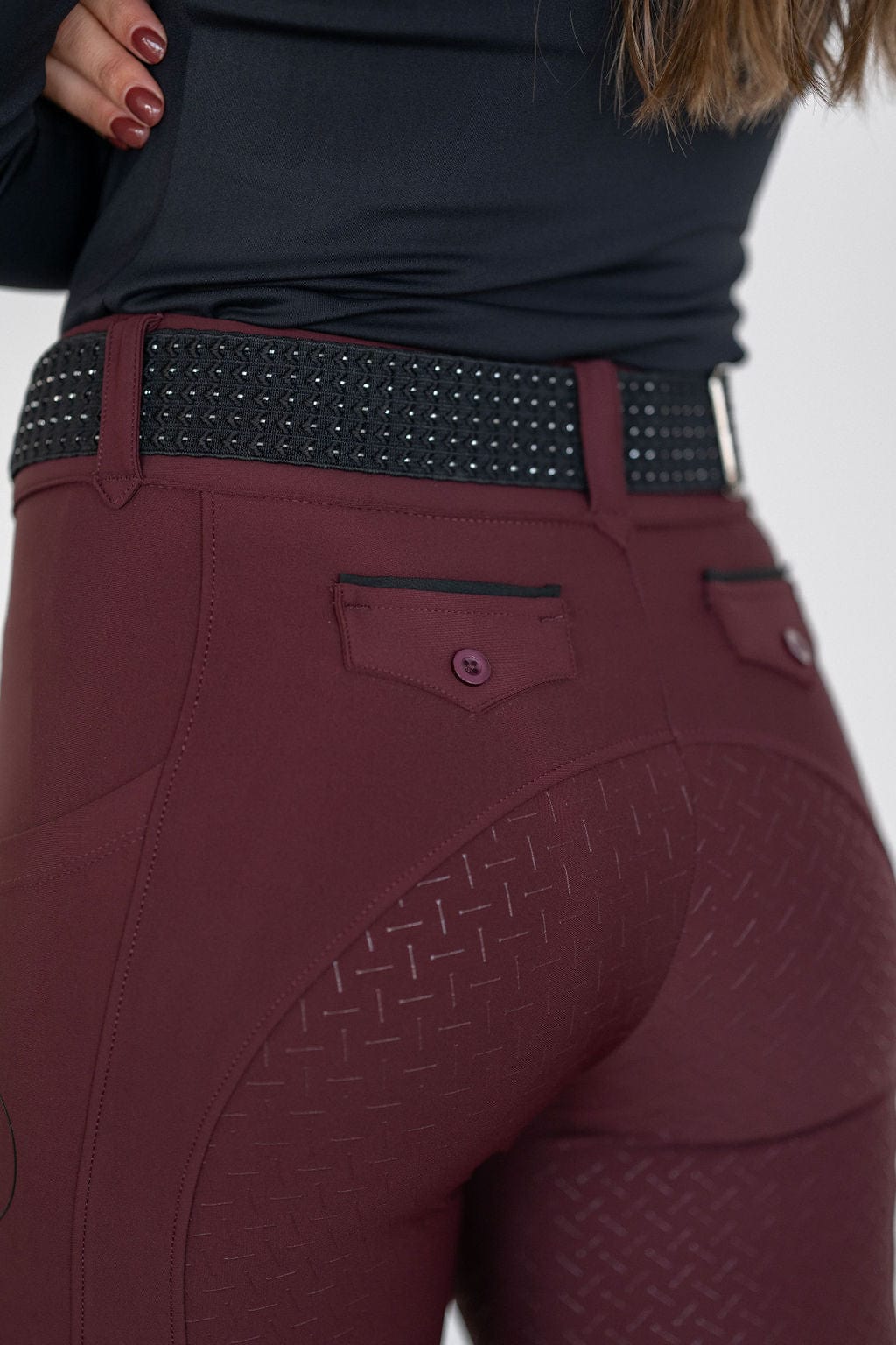 Merlot Lux | Full Seat or Knee Patch Breech (Zip-Up)