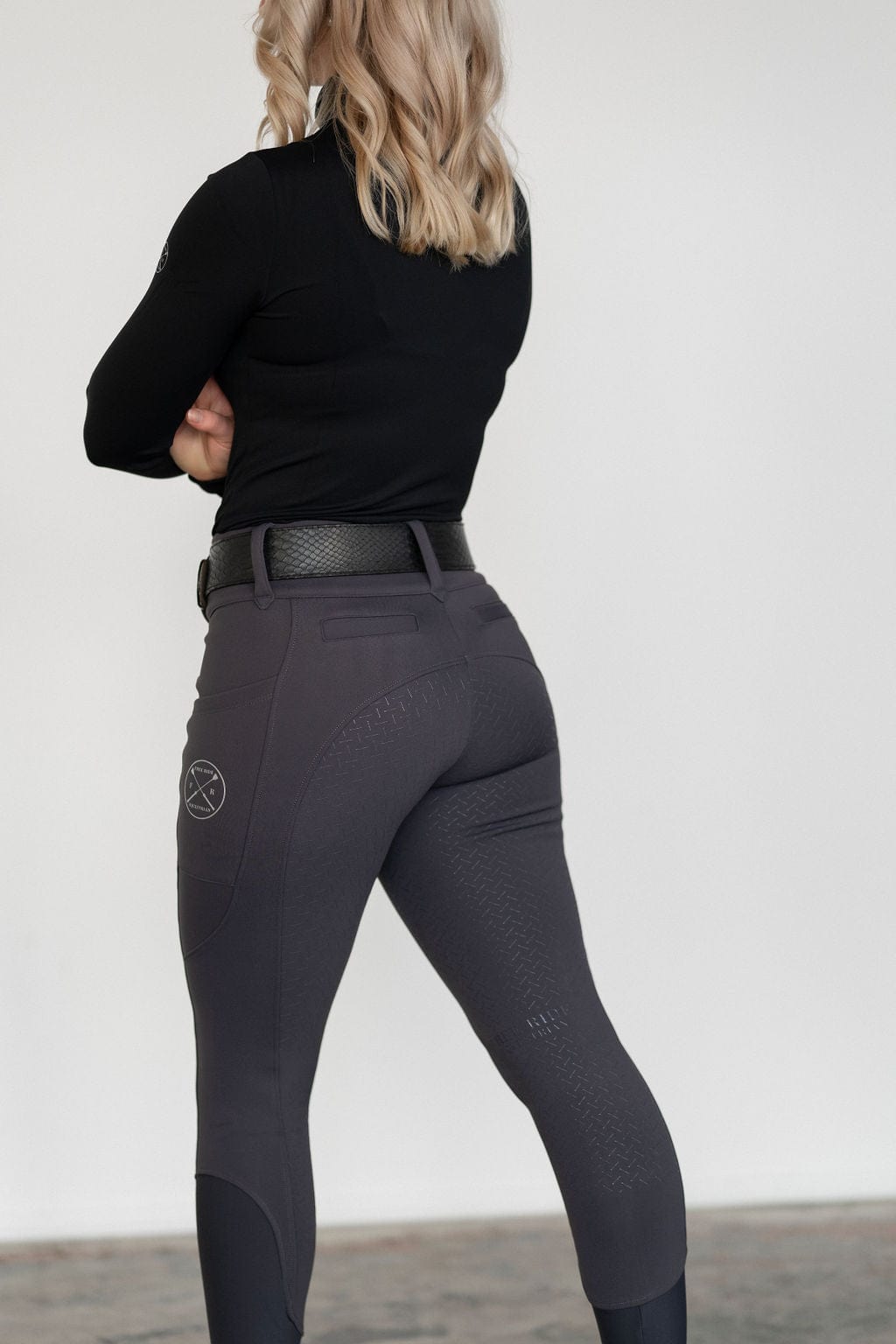 Charcoal Heavyweight Winter Breeches | Full Seat or Knee Patch (Zip-Up)