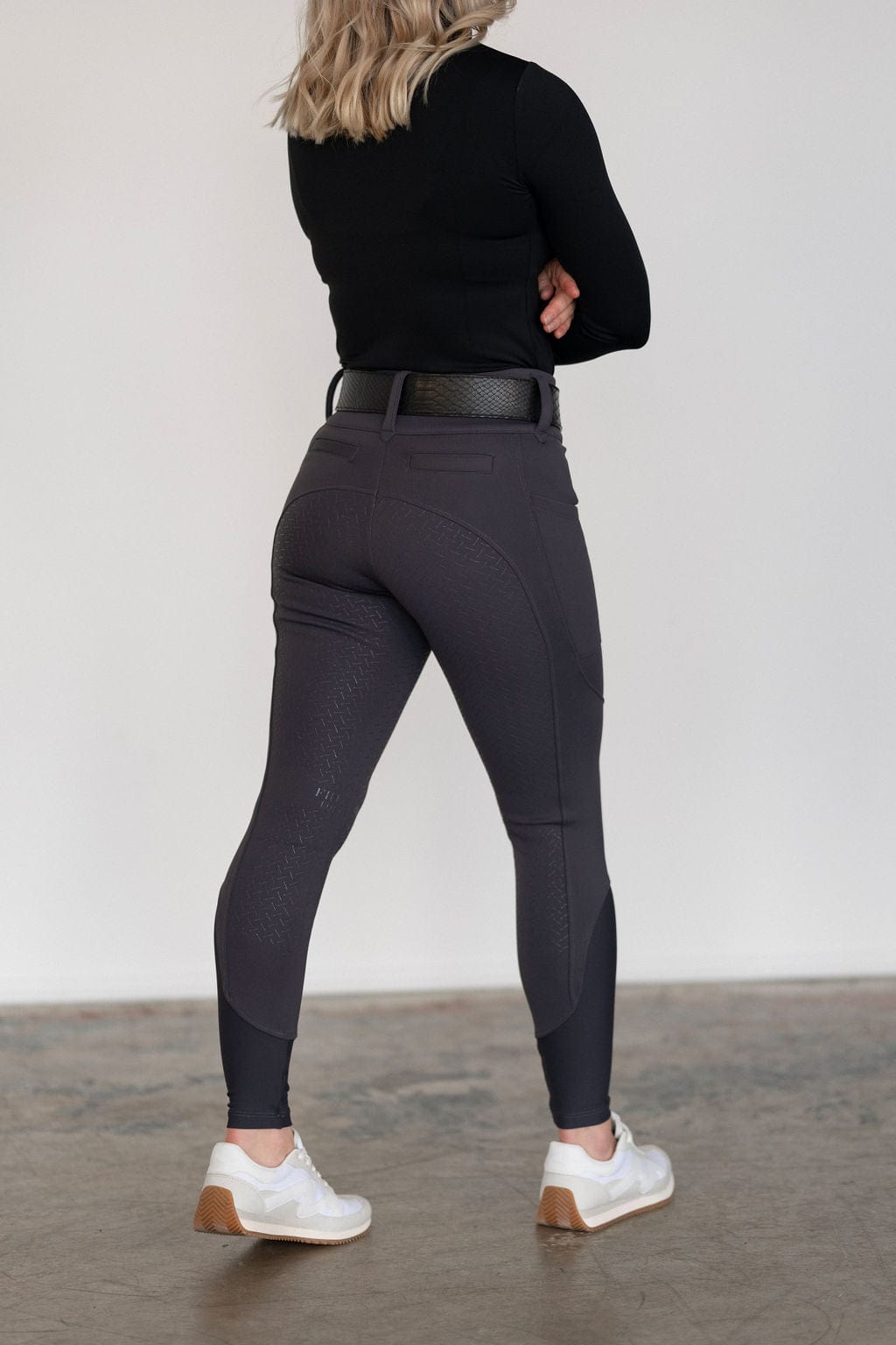 Charcoal Heavyweight Winter Breeches | Full Seat or Knee Patch (Zip-Up)