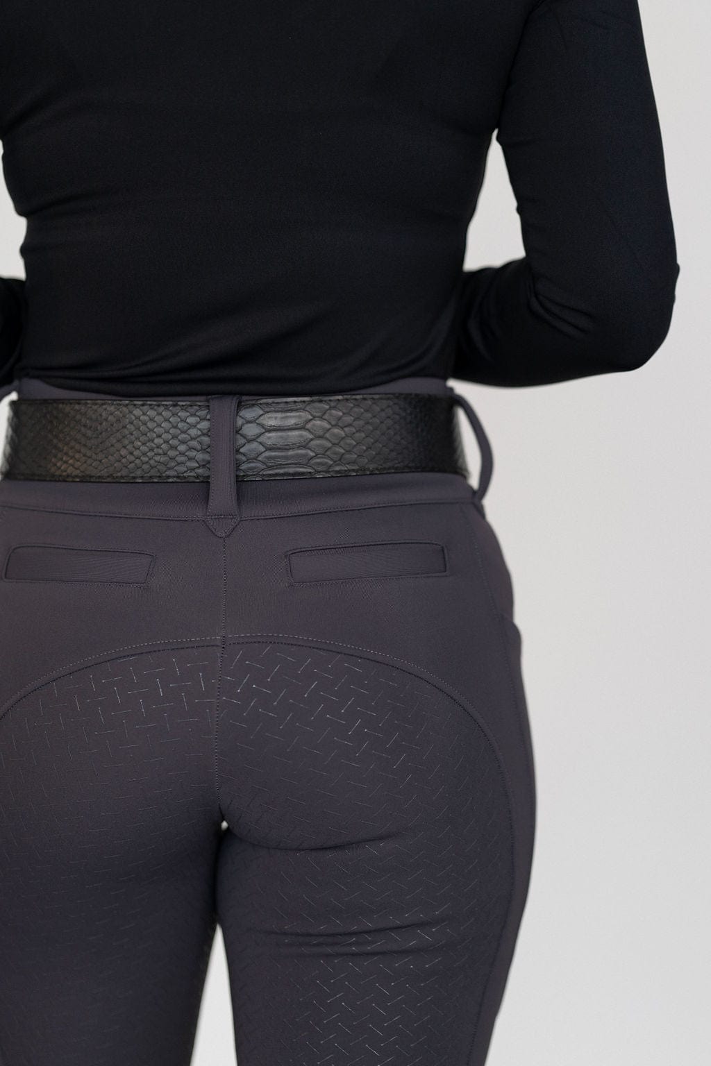 Charcoal Heavyweight Winter Breeches | Full Seat or Knee Patch (Zip-Up)