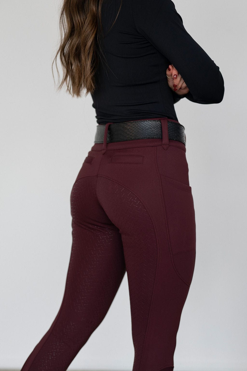 Merlot Heavyweight Winter Breeches | Full Seat (Zip-Up)