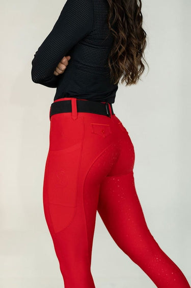 *PREORDER* Celestial Lux Hybrid Breeches | Full Seat | Red