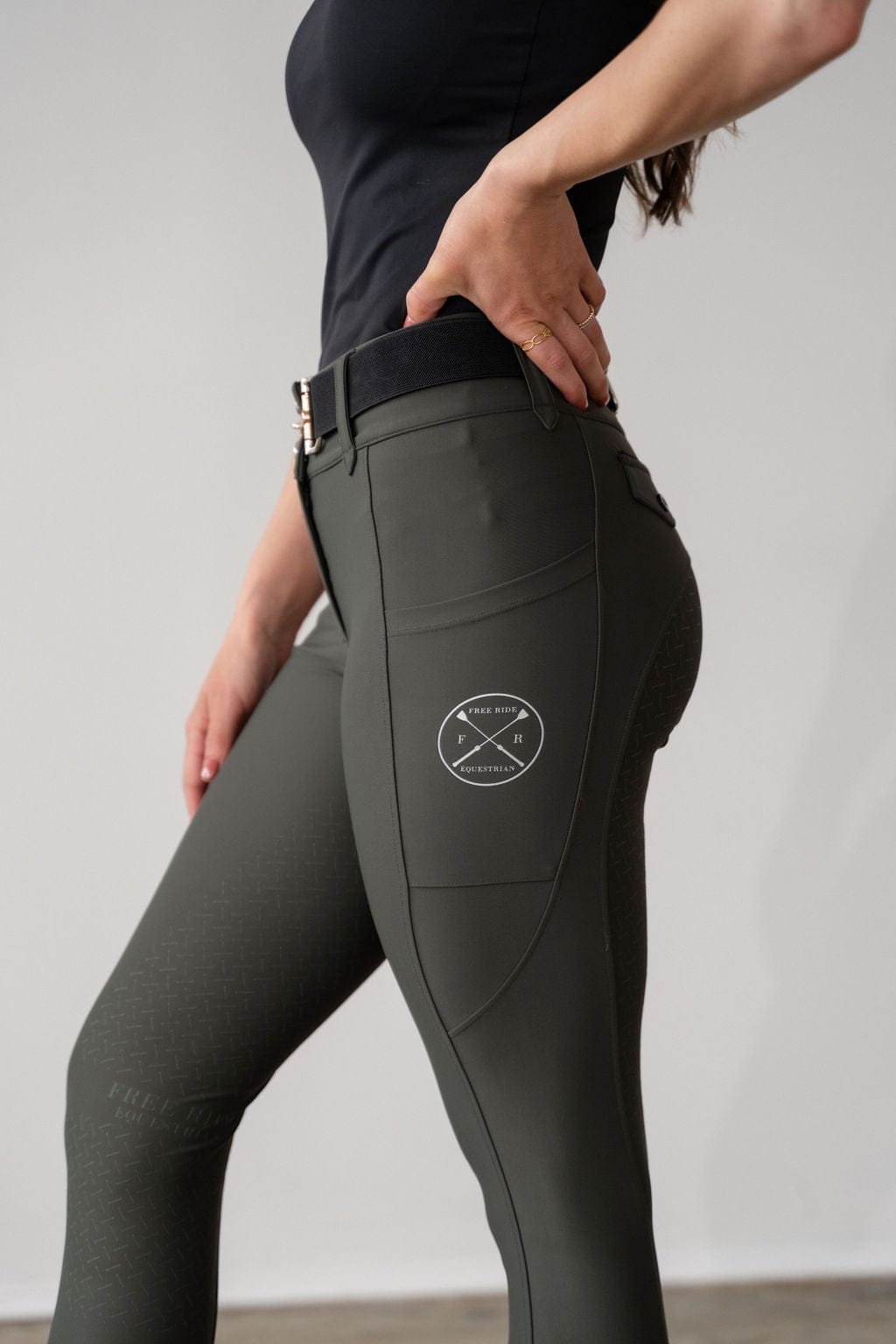 Olive Lux | Full Seat or Knee Patch Breech (Zip-Up)