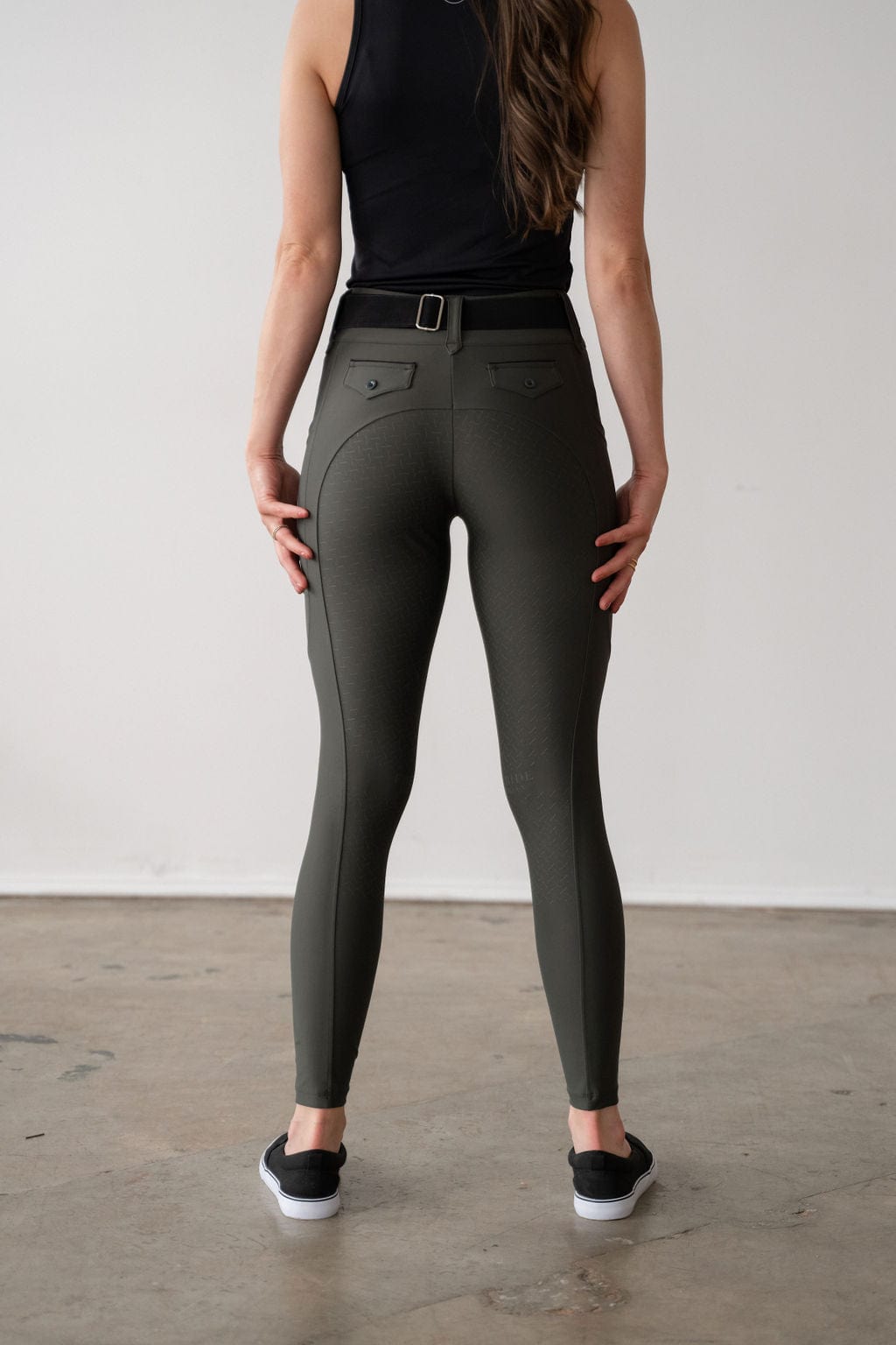 Olive Lux | Full Seat or Knee Patch Breech (Zip-Up)