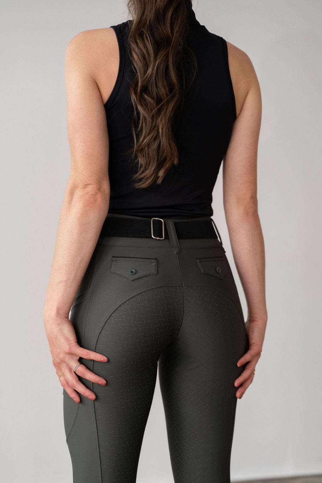 Olive Lux | Full Seat or Knee Patch Breech (Zip-Up)