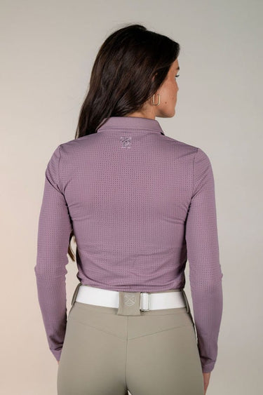 Long Sleeve Polo | Lilac