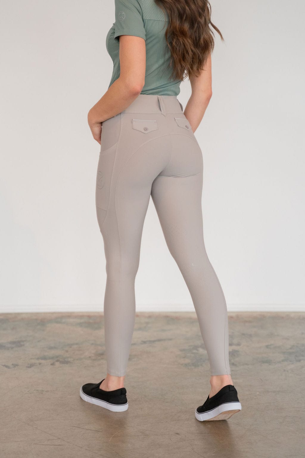 Lux Zip Breeches | Sand – Free Ride Equestrian