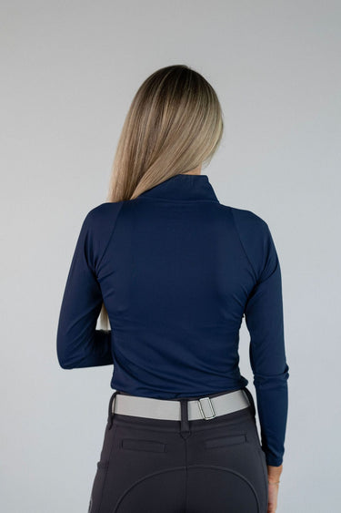 Athletic Rib Quarter Zip | Navy