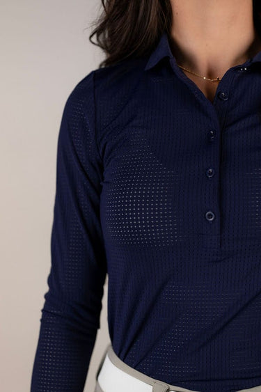 Long Sleeve Polo | Navy