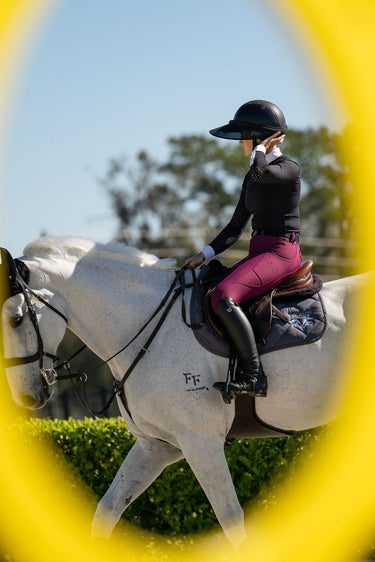 Lux Hybrid Breeches (Pull-On) | Full Seat | Raspberry