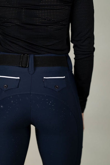 Celestial Lux Hybrid Breeches | Full Seat | Navy