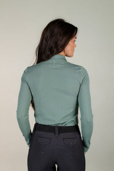 Long Sleeve Polo | Sage