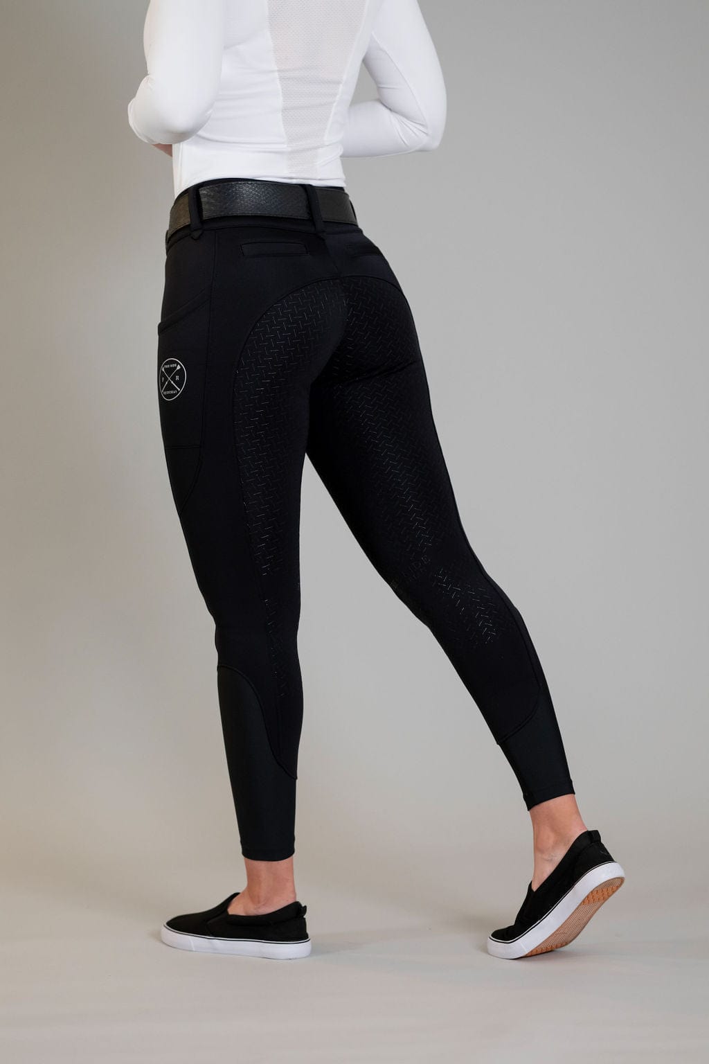 Black Heavyweight Winter Breeches | Full Seat or Knee Patch (Zip-Up)