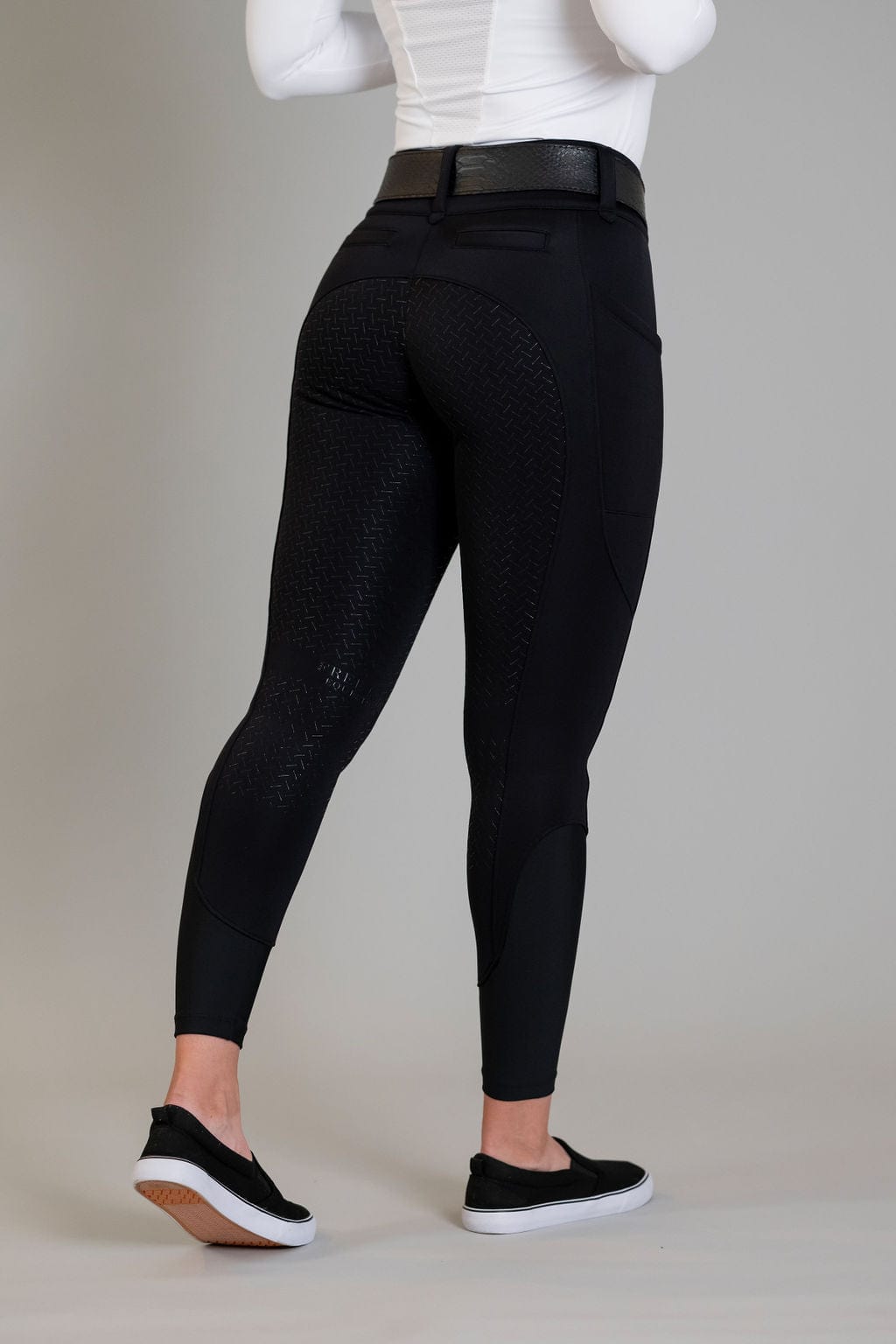 Black Heavyweight Winter Breeches | Full Seat or Knee Patch (Zip-Up)